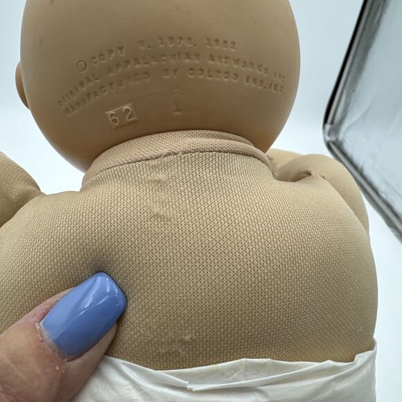 1985 Preemies Cabbage Patch Kid Doll Blue Eyes Blue Signature Factory CPK - Picture 10 of 16